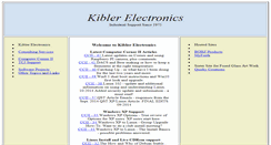 Desktop Screenshot of kiblerelectronics.com